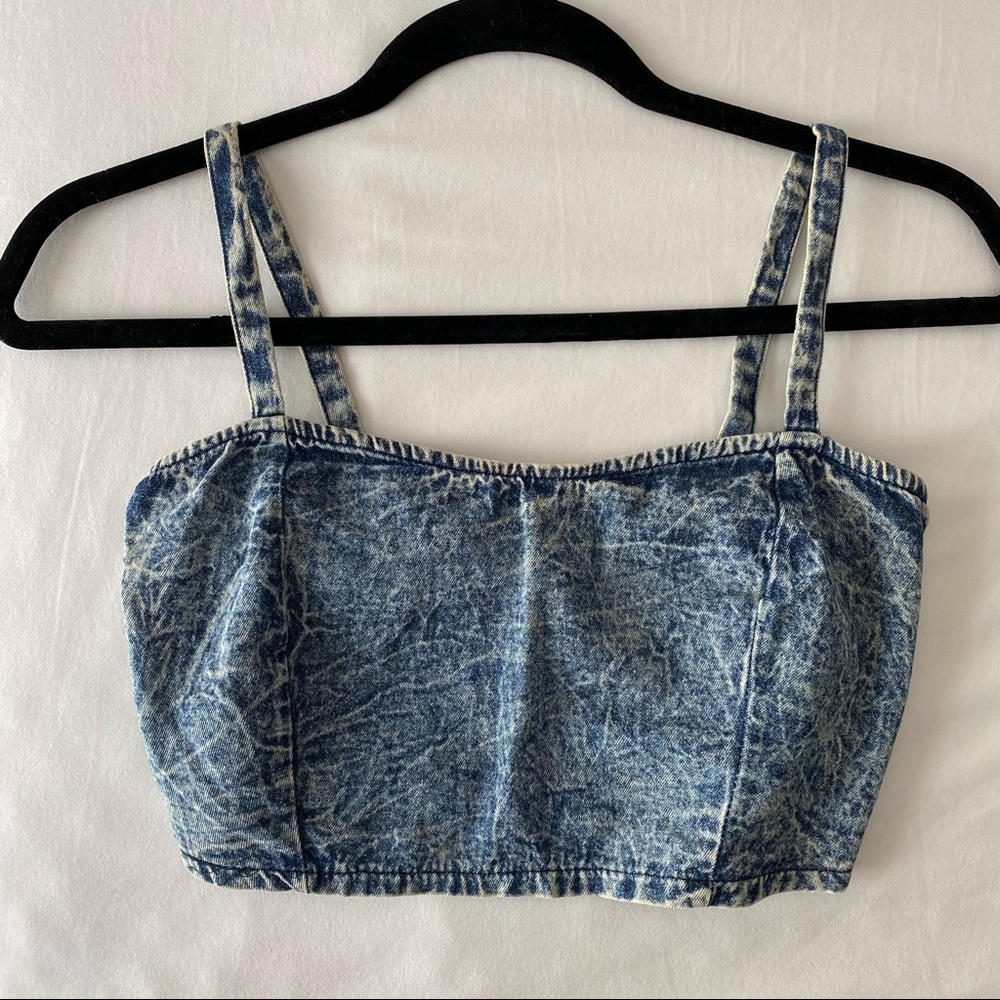 Denim Crop Top 💙